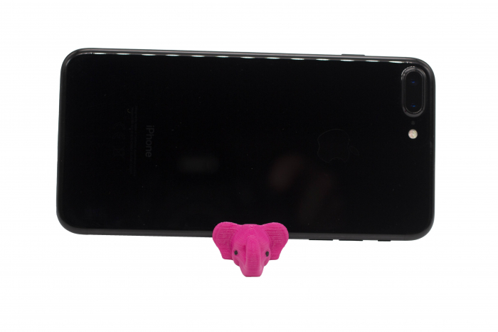 Elephant keychain & phone stand - Pink [2]