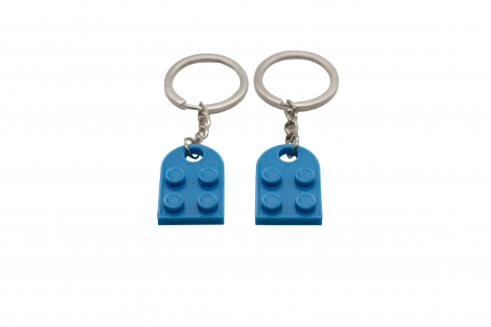 Lego couple keychain - albastru deschis [2]