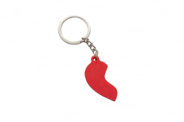 Splitted Heart Couple keychain [2]