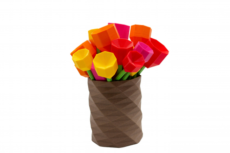 3D Lego Tulip - rosu [3]