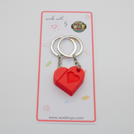 Heart bricks Couple keychain [2]