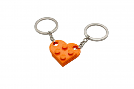 Lego couple keychain - orange [0]