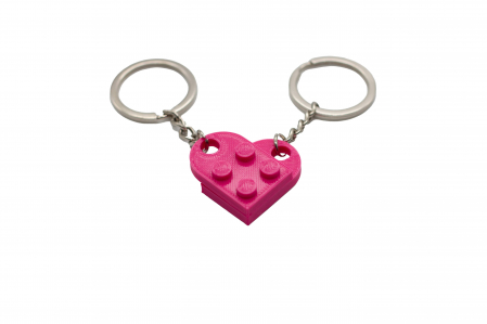Lego couple keychain - pink [0]