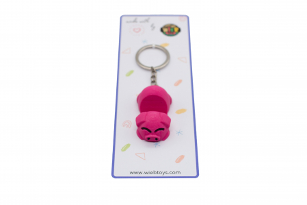 Pig keychain & phone stand - Pink [2]