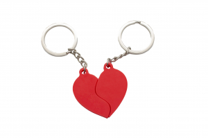 Splitted Heart Couple keychain [0]