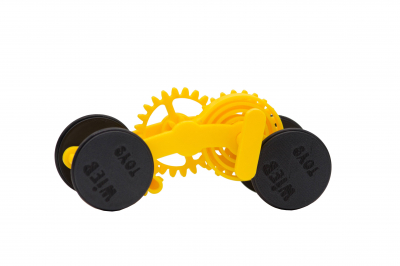 Wind-up Car kit, 16 pieces,  Yellow [0]