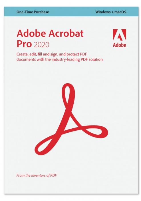 Adobe Acrobat Pro 2020 -licență electronică - Windows/Mac [1]
