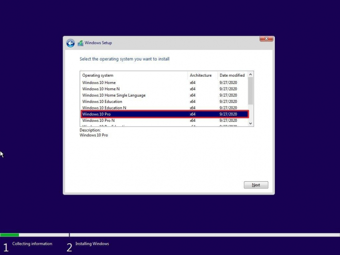 Instalare Windows 10 Pro/Home în service [2]