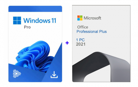 Pachete Software - Pachet PRO: Windows 11 Pro + Office 2021 Professional Plus