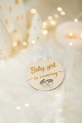 ORNAMENTE CRACIUN - Baby girl is coming...