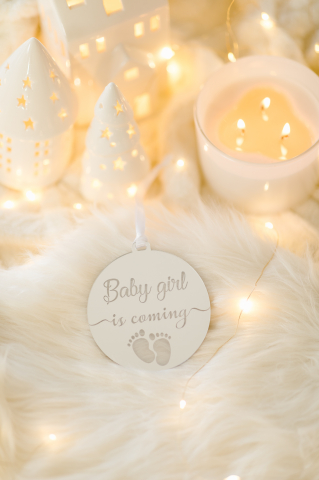 Baby girl is coming... - plexiglass [2]