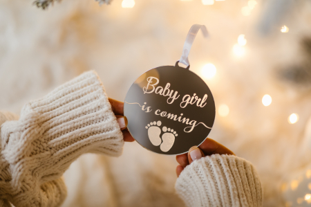 Baby girl is coming... - plexiglass [5]