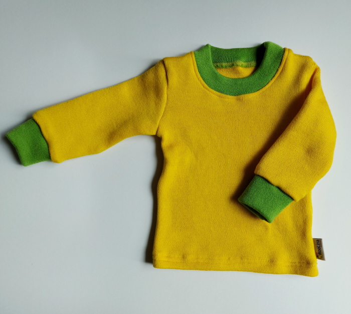 Bluza lana merinos copii, grosime medie 400 g/m2 [2]