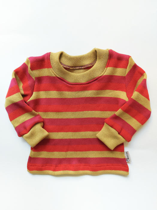 Bluza lana merinos și bumbac (55/45), copii, grosime medie 400 g/m2 [3]