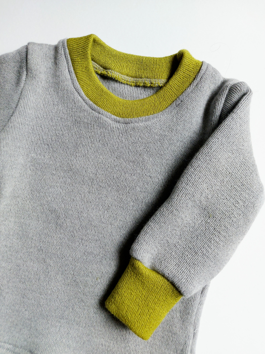 Bluza lana merinos copii, grosime medie 400 g/m2 [3]