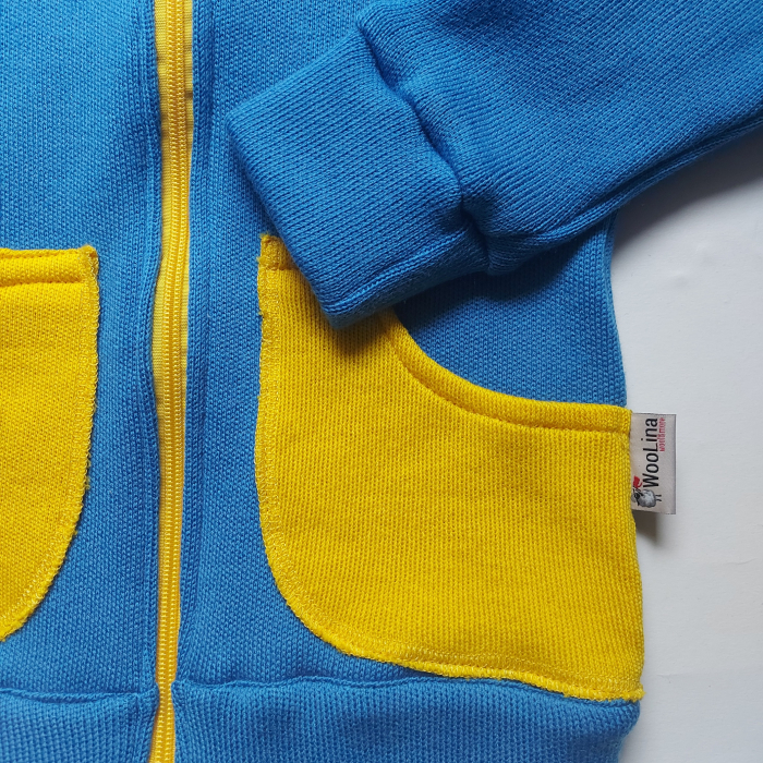 Cardigan copii lână merinos 100%, grosime mare 385 g/m2 [3]