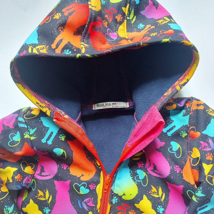 Jachetă copii softshell, impermeabila, grosime 310 g/m2 [3]