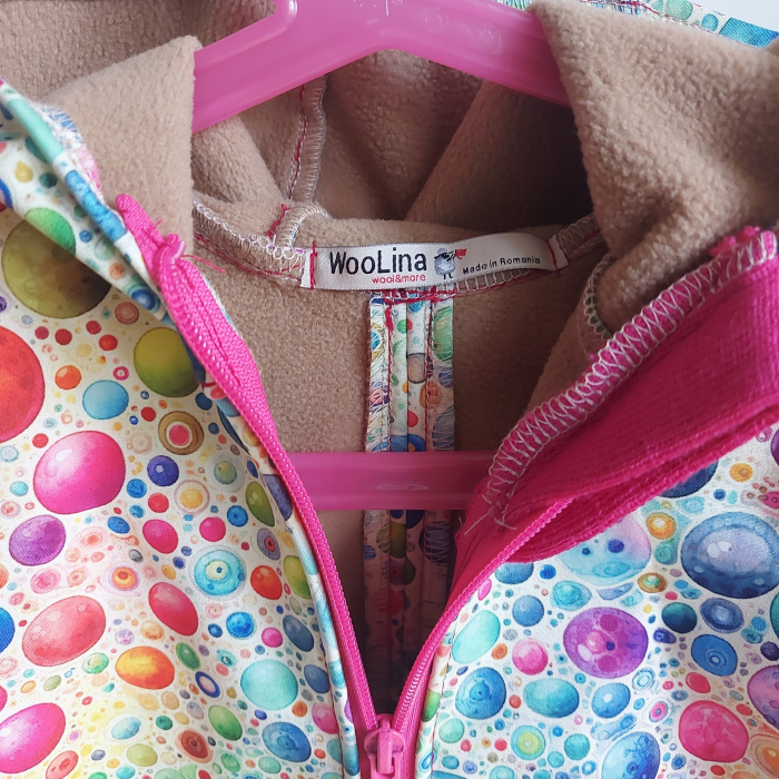 Jachetă copii softshell, impermeabila, grosime 310 g/m2 [2]