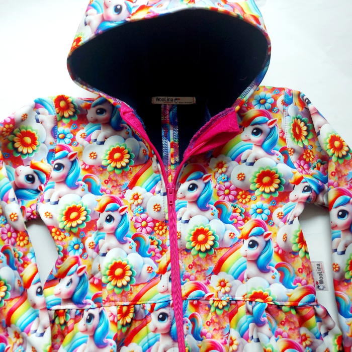 Jachetă copii softshell, impermeabila, grosime 310 g/m2 [5]