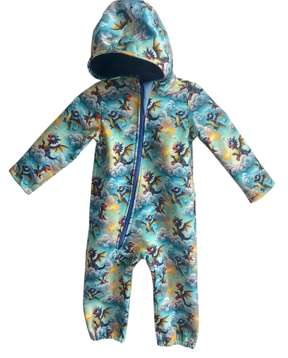 Overall copii softshell, impermeabila, grosime 310 g/m2 [2]