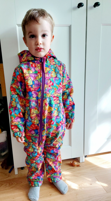 Overall copii softshell, impermeabila, grosime 310 g/m2 [2]