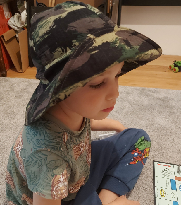 Palarie soare copii muselina [2]