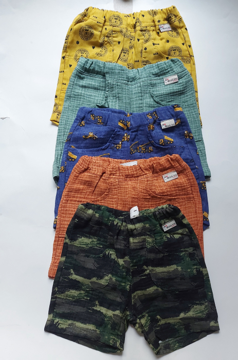 Pantalon scurt DAMA muselină de bumbac certificat Oeko Tex [2]