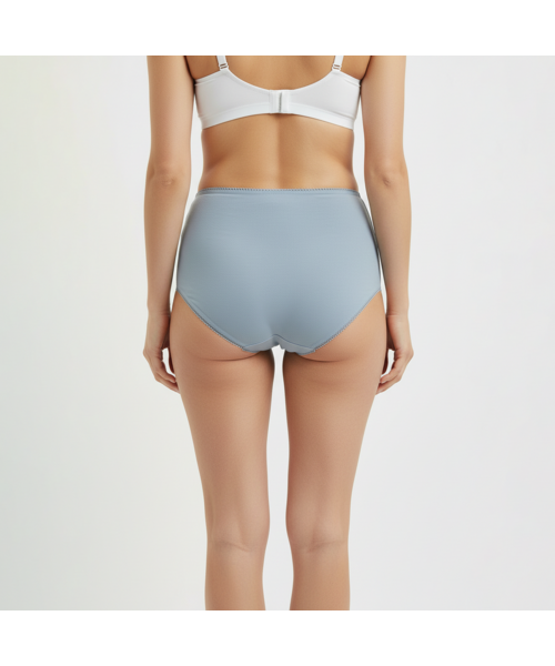 Set 5 Chiloți bumbac organic DAMĂ talie INALTA [6]