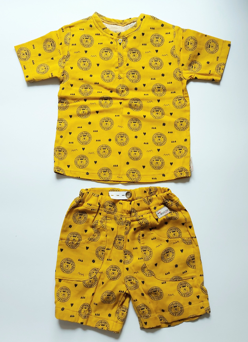Set tricou și pantaloni scurți muselina certificată Oeko Tex [2]