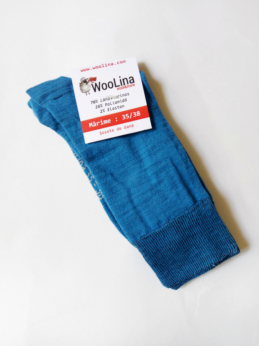 Șosete WOOLINA UNISEX din 70% lână merinos, 28% poliamidă, 2% elastan, grosime medie [5]