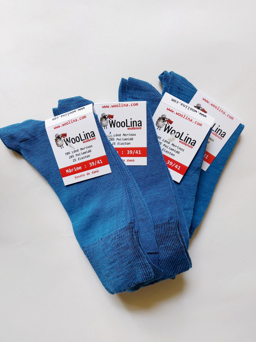 Șosete WOOLINA UNISEX din 70% lână merinos, 28% poliamidă, 2% elastan, grosime medie [8]