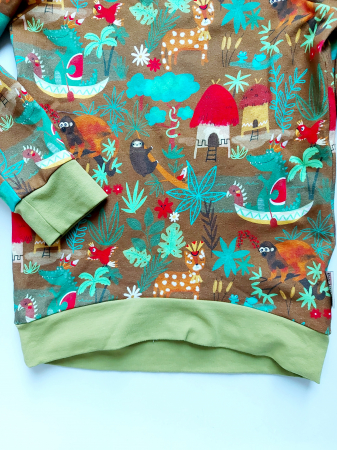 Bluza copii din bumbac organic certificat GOTS, lejera si comoda, grosime 200 g/m2 [1]