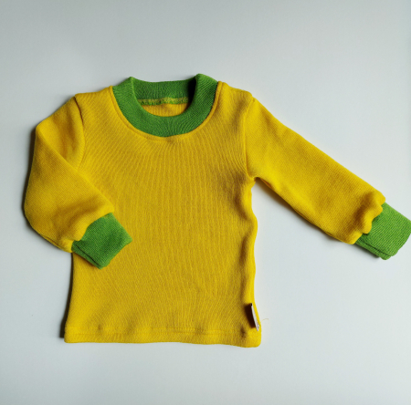 Bluza lana merinos copii, grosime medie 400 g/m2 [0]