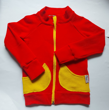 Lână merinos 100% & amestec - Cardigan lana merinos copii, grosime medie 400 g/m2