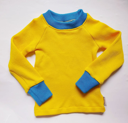 Lână merinos 100% & amestec - Bluza lana merinos copii, grosime medie 400 g/m2