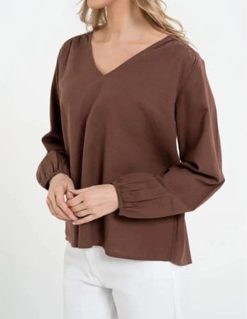 Bluze/tricouri/maieuri - Bluza mânecă lungă 55% IN + 45% VASCOZA, damă