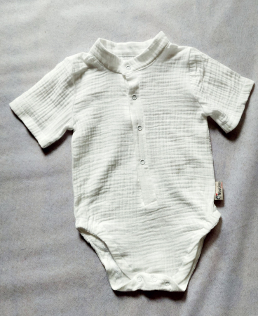 Muselina - Body din muselină de bumbac certificat Oeko Tex
