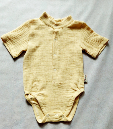 Muselina - Body din muselină de bumbac certificat Oeko Tex