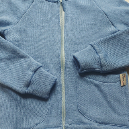 Cardigan cu glugă din lână merinos [2]