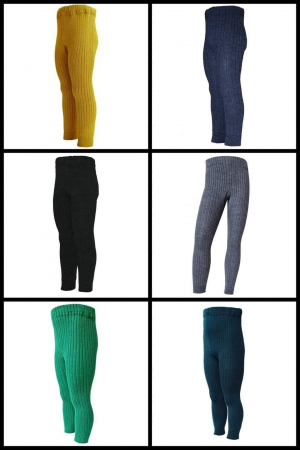 Pantaloni/colanti - Colanți tricotati, 50% lână, 50% acril pentru copii