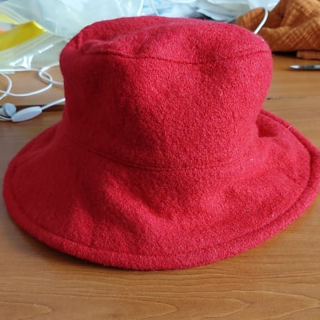 Pălărie de lână fiartă cu boruri fixe, pentru copii și damă [2]