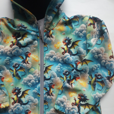 Jachetă copii softshell, impermeabila, grosime 310 g/m2 [1]