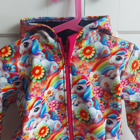 Jachetă copii softshell, impermeabila, grosime 310 g/m2 [2]