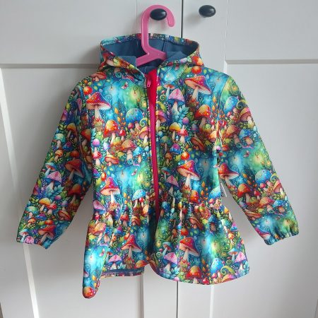 Jachete/cardigane/hanorace/veste - Jachetă copii softshell, impermeabila, grosime 310 g/m2