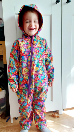 Overall - Overall copii softshell, impermeabila, grosime 310 g/m2