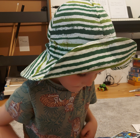 Palarie soare copii muselina [2]