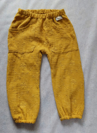Muselina - Salvari lungi din muselină de bumbac certificat Oeko Tex