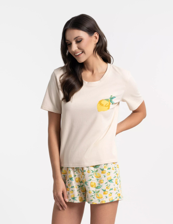 Produse - Pijamale bumbac dama (pantaloni scurți + tricou)