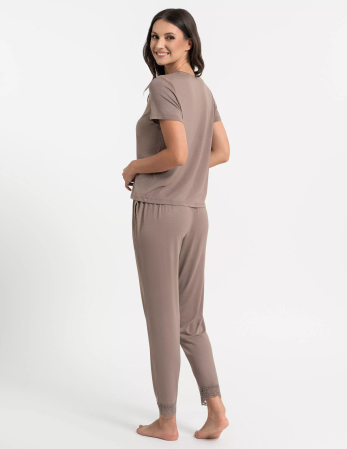 Pijamale BAMBUS dama (pantaloni lungi + tricou) [1]