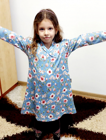 Bumbac organic - Rochiță 100% bumbac certificat GOTS